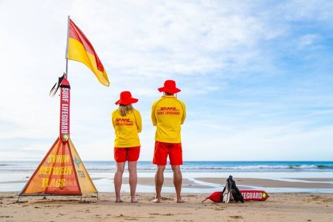 Surf Life Saving NZ encourage swimmers to swim between the flags. Photo / SLSNZ