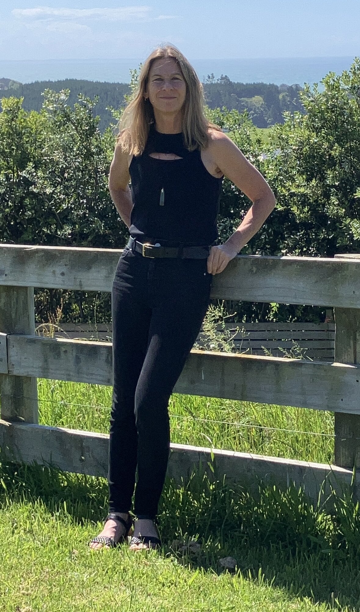  Sarah van der Boom on her lifestyle property near Matata. Photo / Supplied