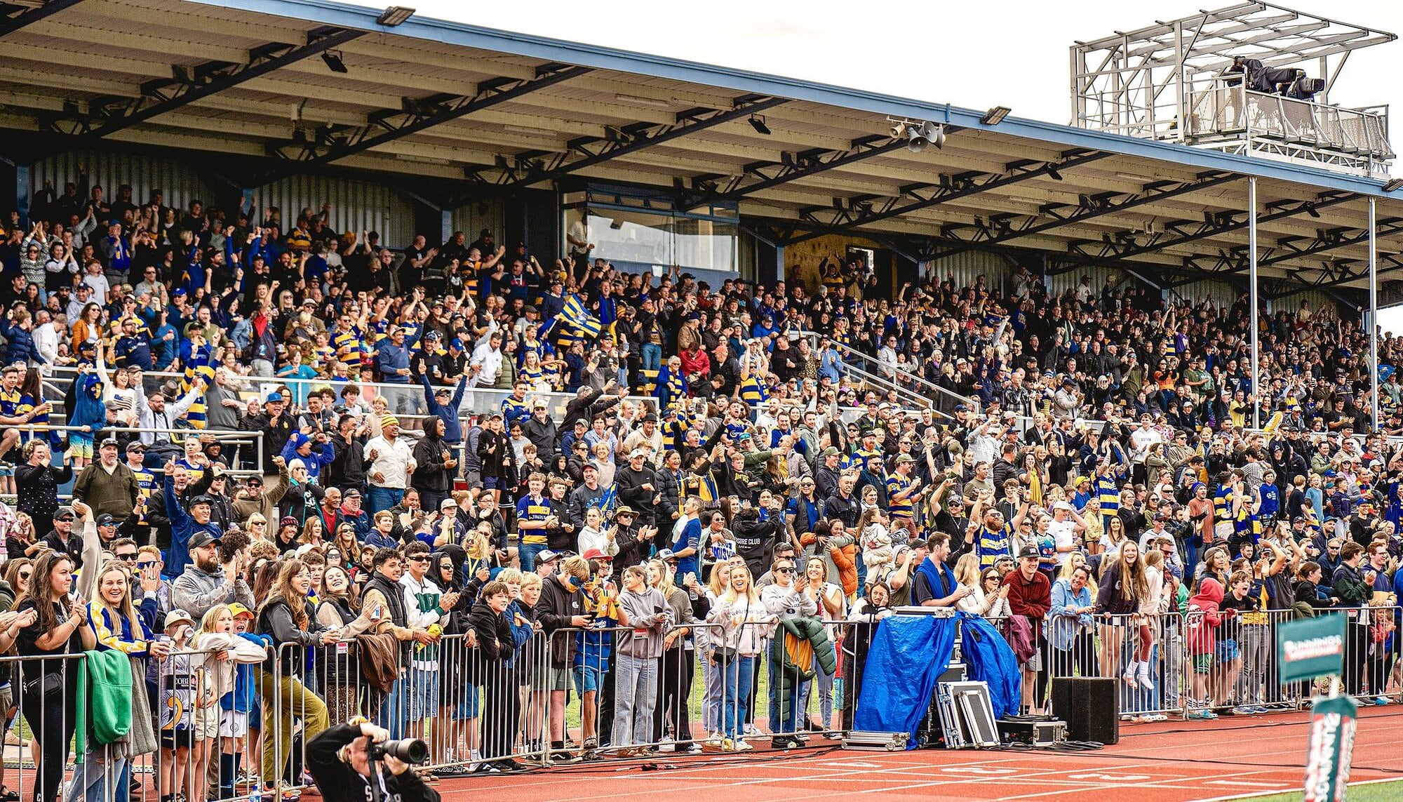  The Tauranga Domain stand packed with Bay of Plenty Steamers fans. Photo / BOP Rugby