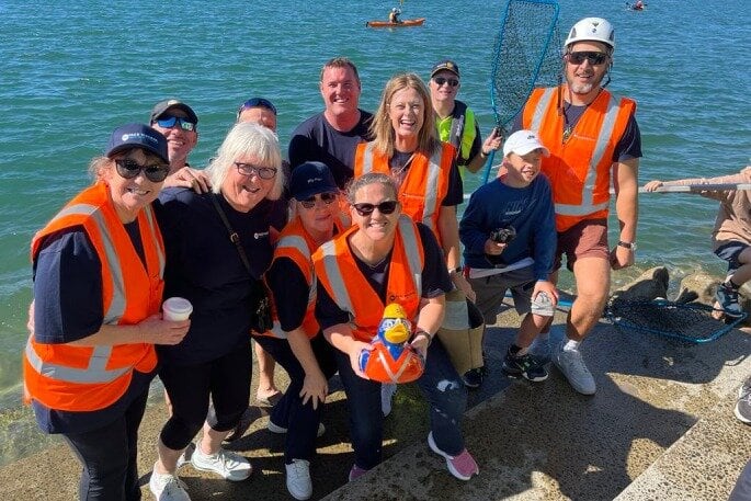Page McCrae Team with their 2025 winning duck which was motorised. Photo/Supplied