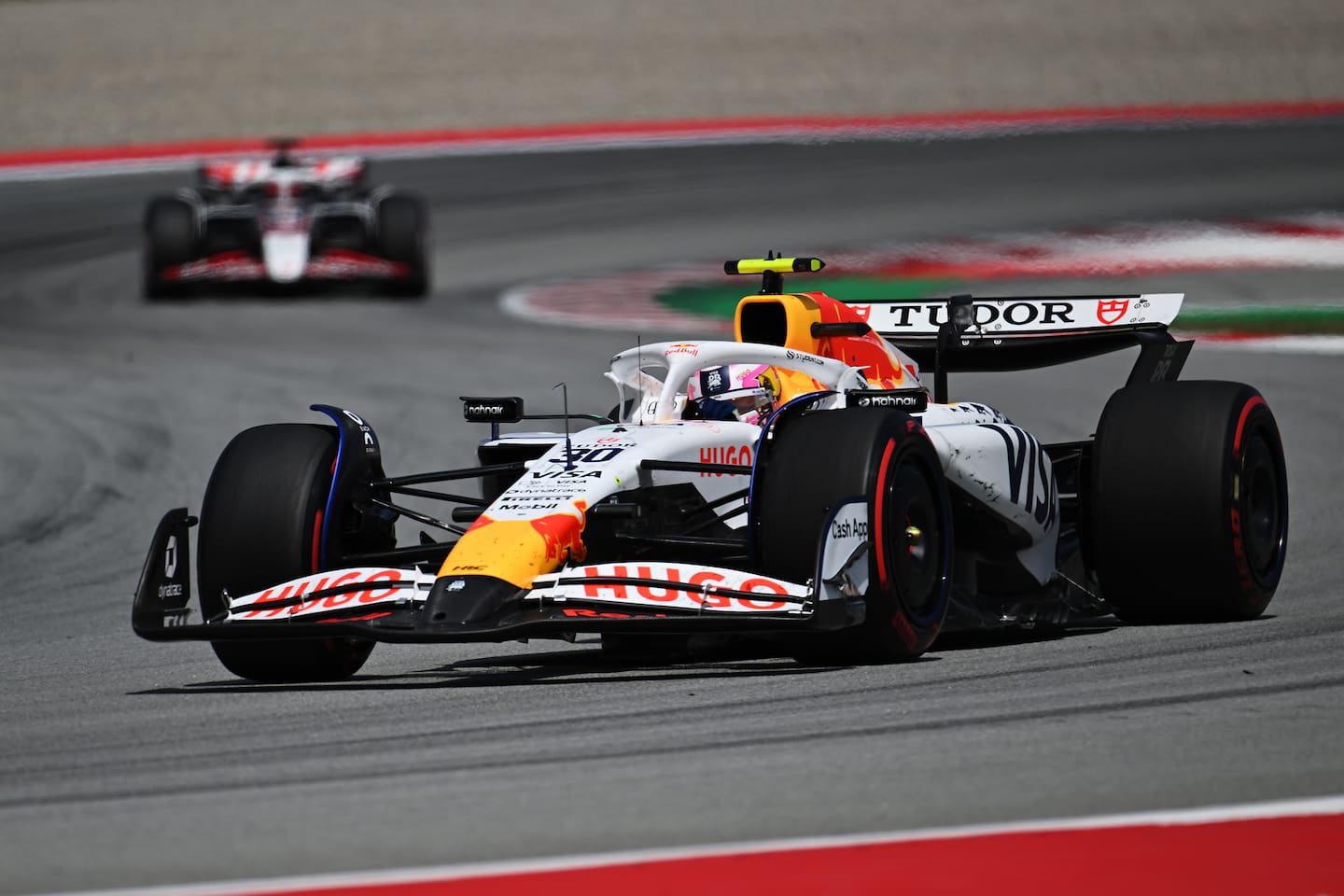 Liam Lawson at the Spanish Grand Prix. Photo / Red Bull