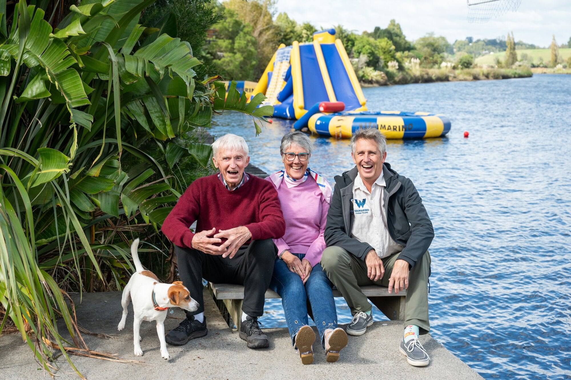  Waimarino founders Barry and Barbara Anderson, and their son Blair Anderson, who now owns and runs the park alongside Wairoa River today. Photo / Brydie Thompson