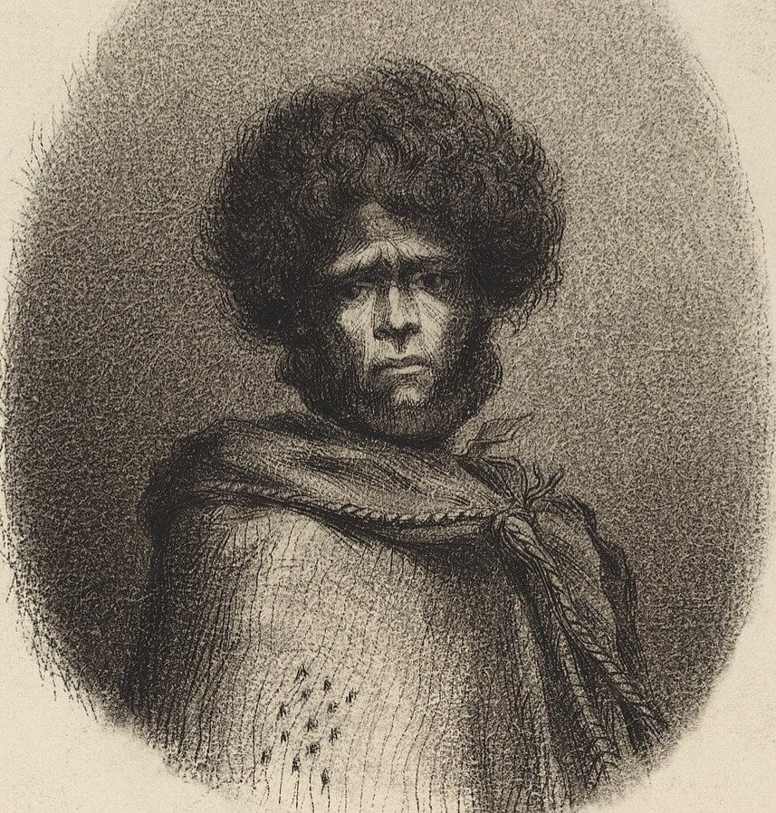 After boarding a French whaleship in 1833 Hone Tikao (John Love) visited Europe and travelled in France Germany and England. Photo / Charles Meryon, ‘Tikao, natural d Akaroa’ NGA 9126. National Gallery of Washington. Wikipedia Commons.