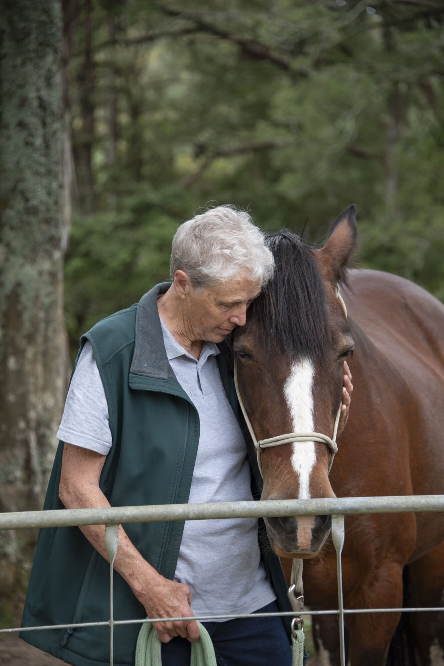 Sue and Gypsy share a gentle, calm and relaxed relationship. Photo / Catherine Fry