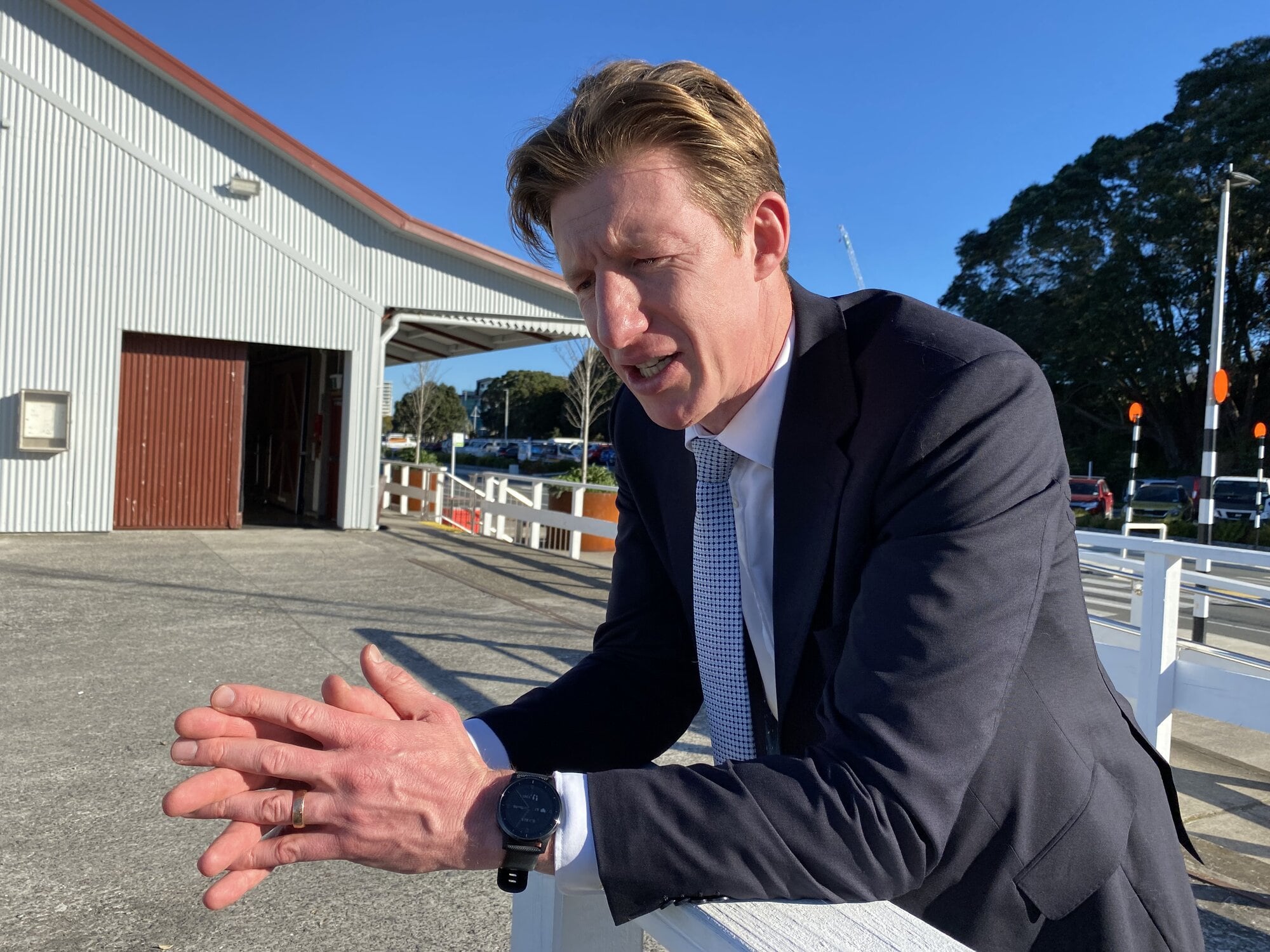  Tauranga MP Sam Uffindell reflecting on the last three years.  Photo / Rosalie Liddle Crawford