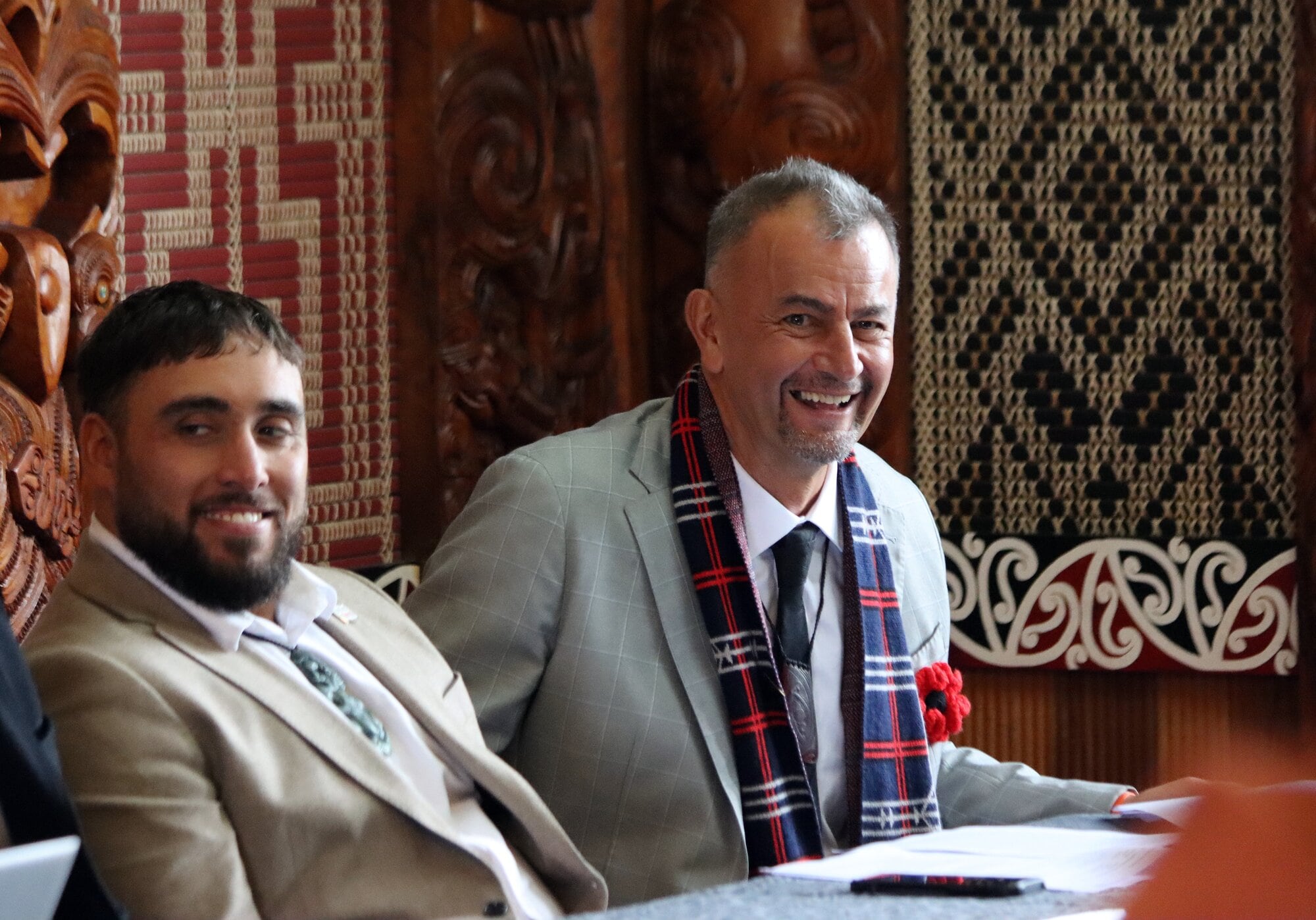 Councillors Hautapu Baker and Hēmi Rolleston. Photo / Alisha Evans