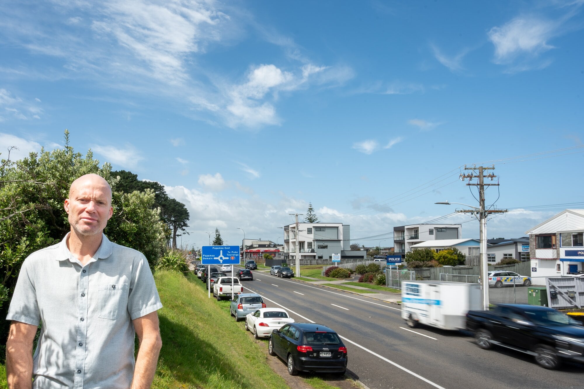Pāpāmoa Beach Rd resident Jan Neale says the noise created by traffic is unacceptable. Photo / Brydie Thompson