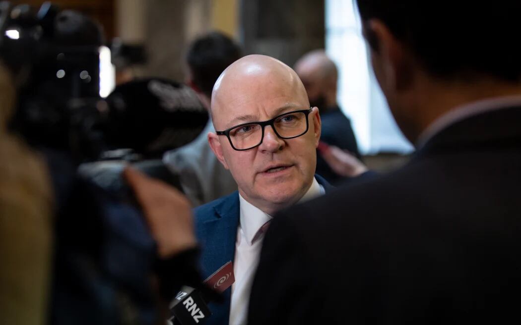 Mental Health Minister Matt Doocey spent time as a Youthline counsellor in the 1980s. Photo / RNZ, Mark Papalii