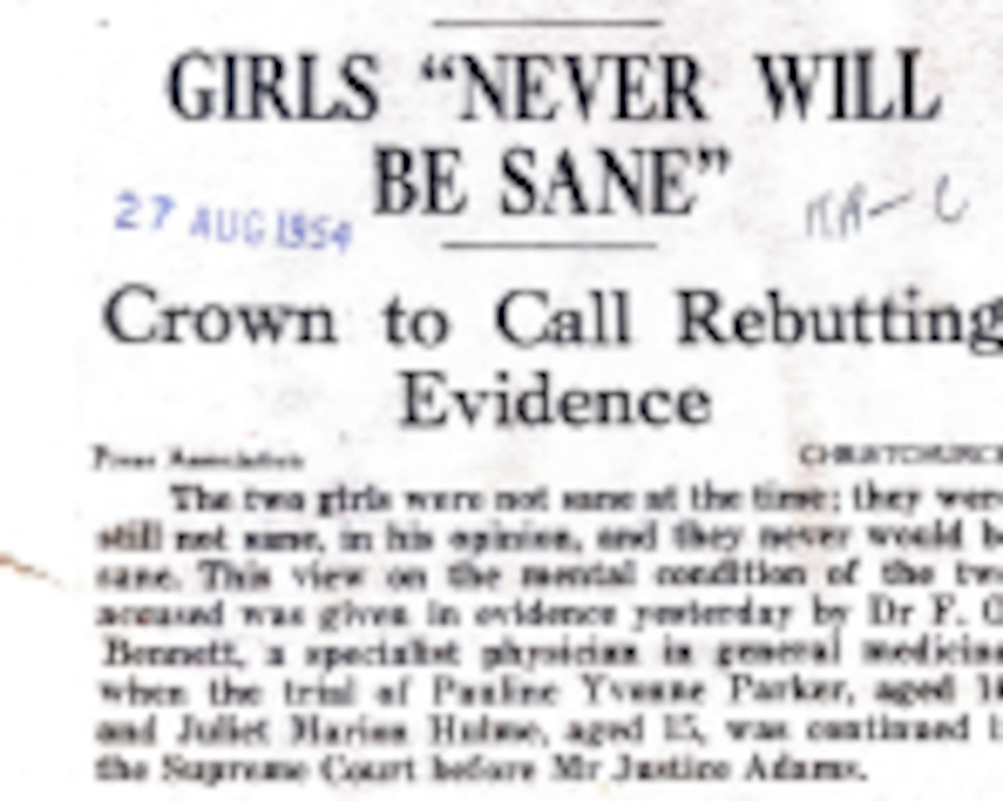 The trial was controversial with experts divided on the girl's sanity. Photo / NZH
