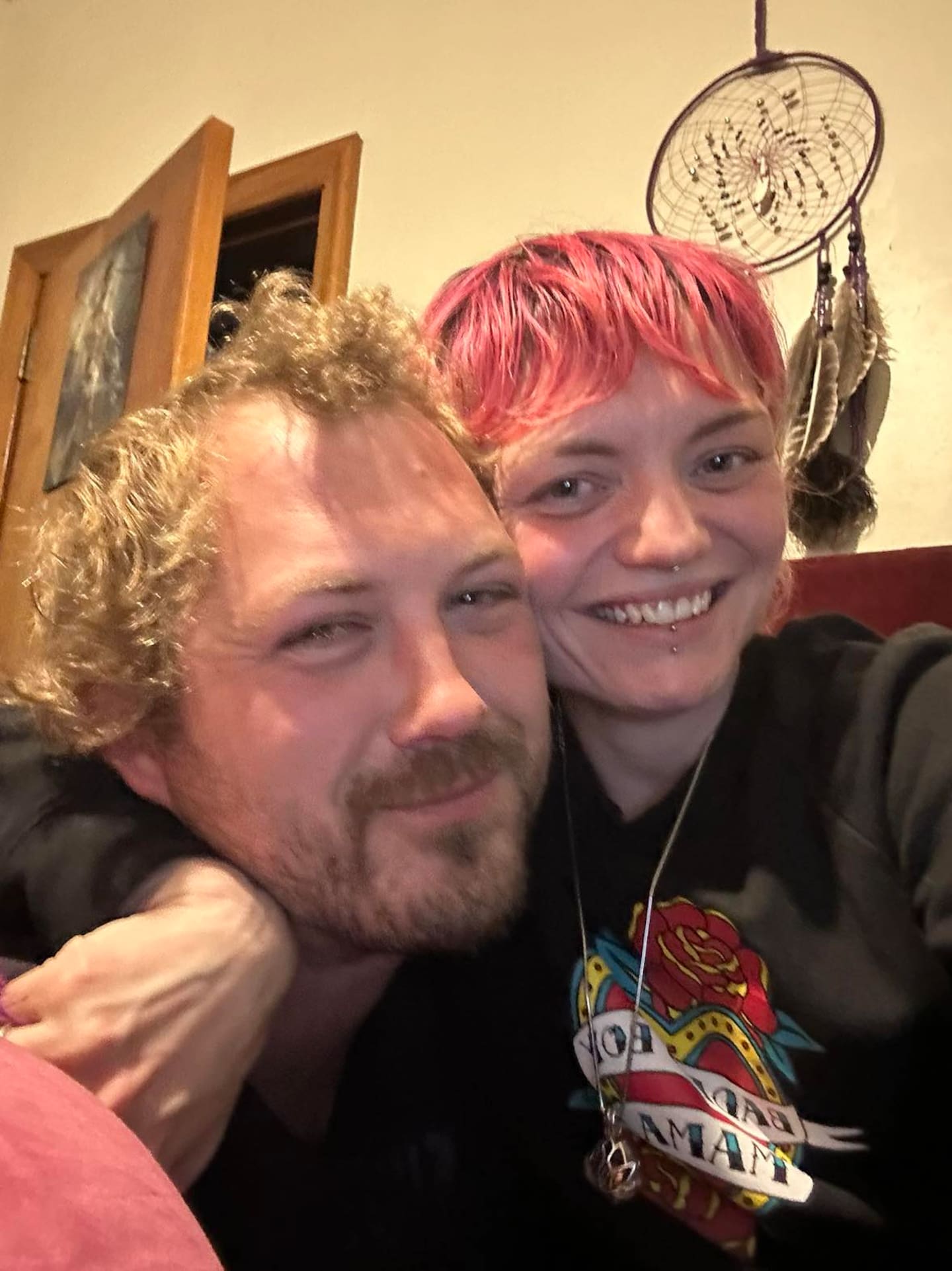 Josh Coles and Natasha Brucker have been together for 16 years, with Brucker's partner now her full time carer after she became wheelchair and bed-bound a few weeks ago.