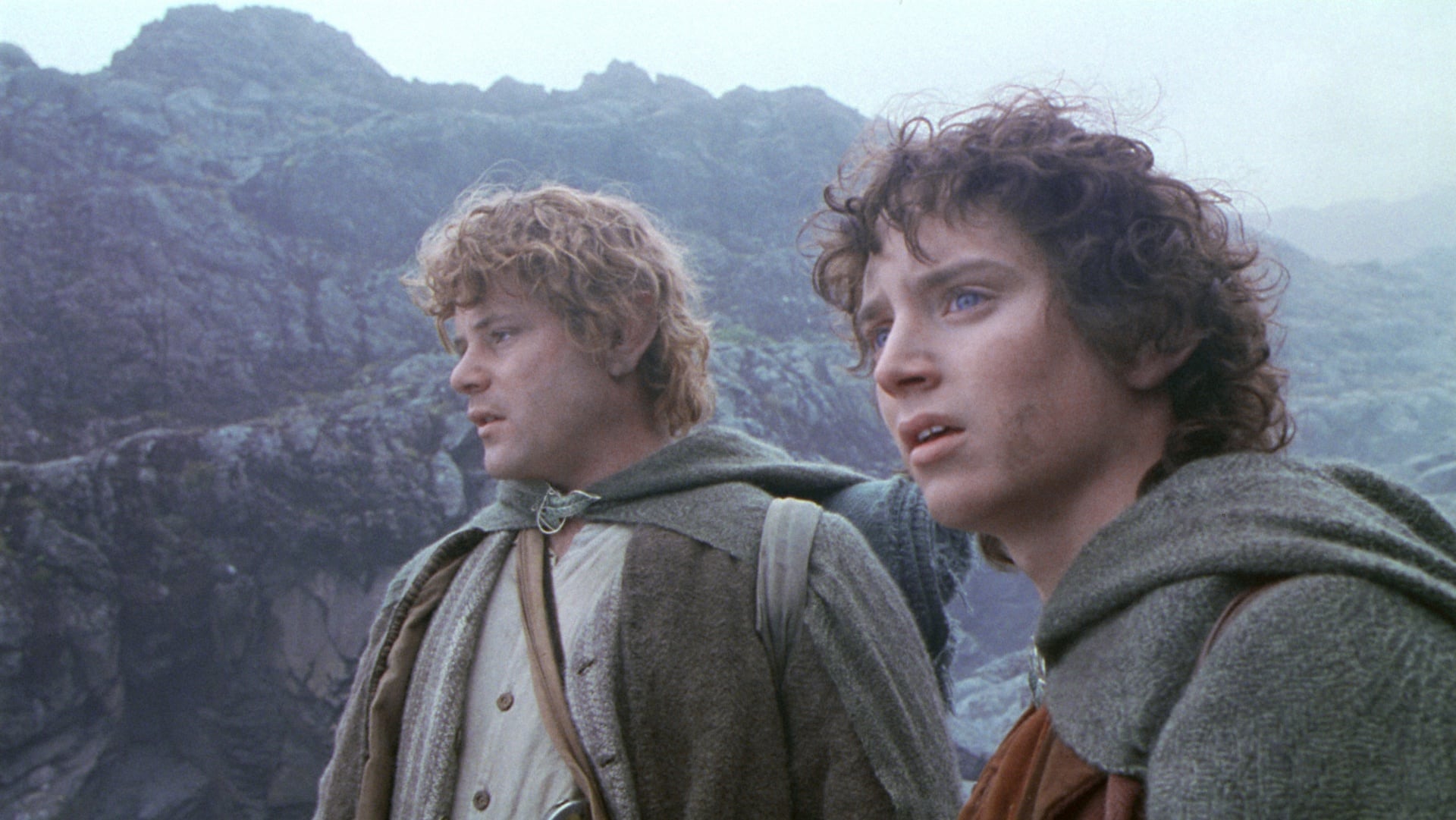 Sean Astin as Sam and Elijah Wood as Frodo Baggins in the Lord of the Rings film trilogy. Photo / Supplied