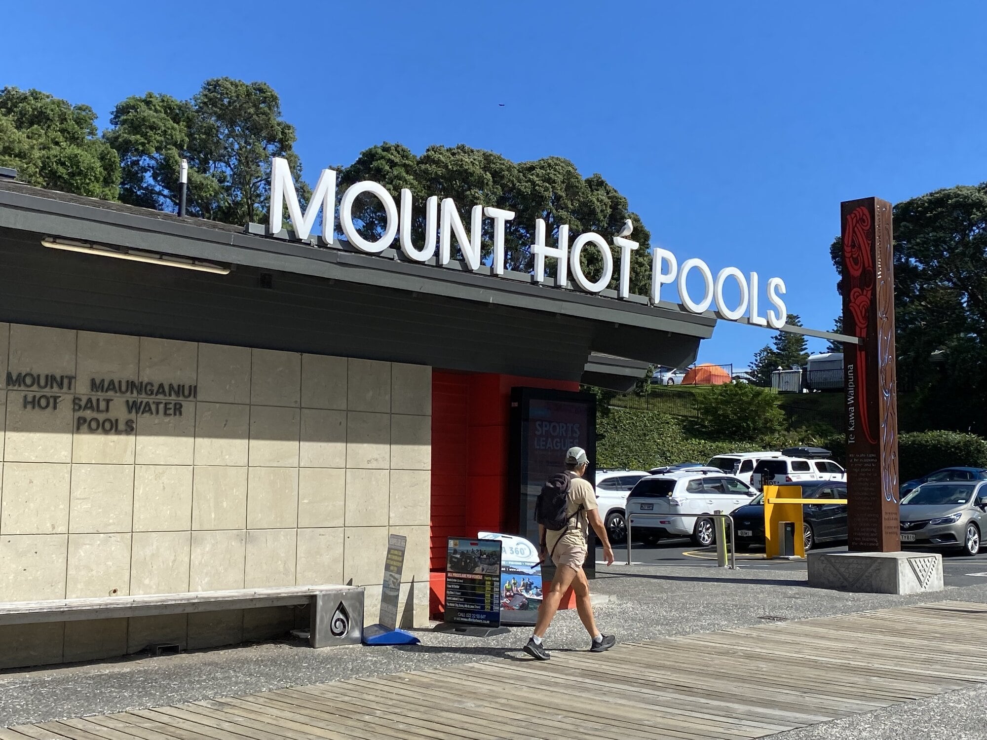 Mount Hot Pools on January 8. Photo / Rosalie Liddle Crawford