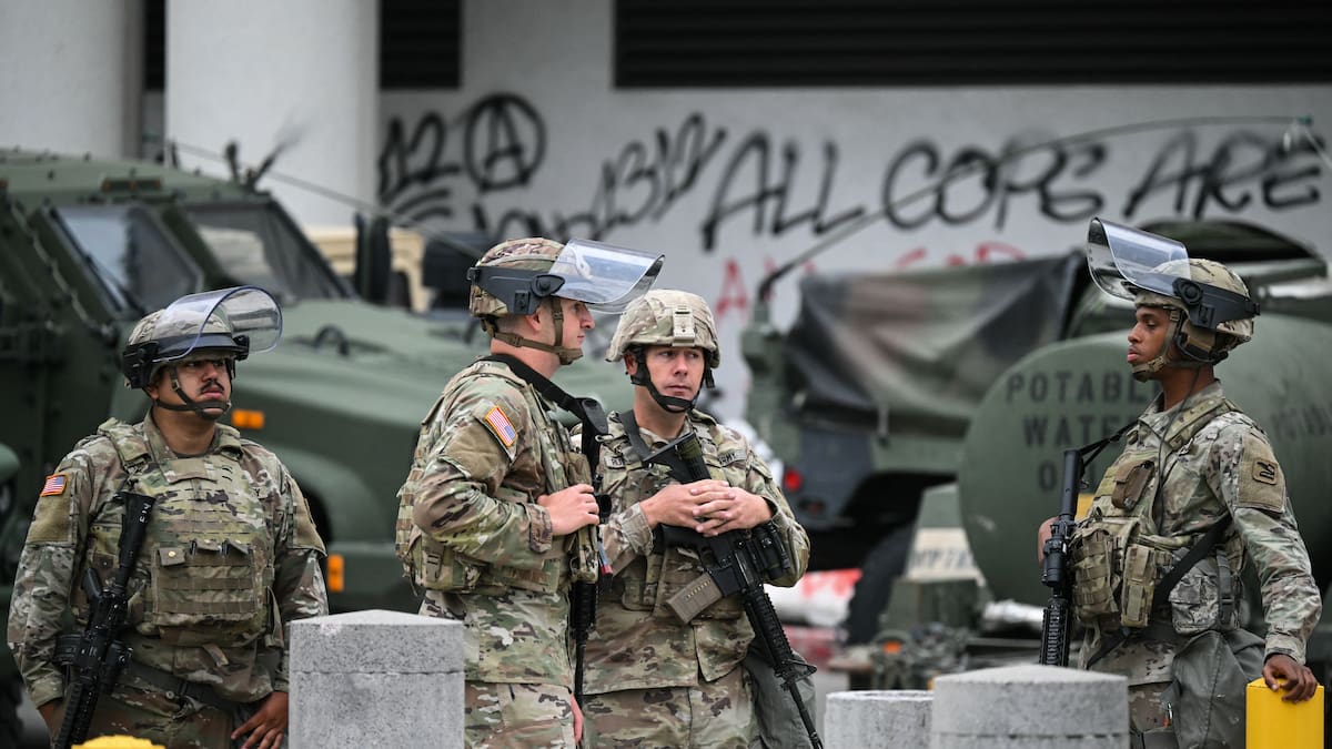 US Marines deploy to LA as Trump considers 'insurrection' move