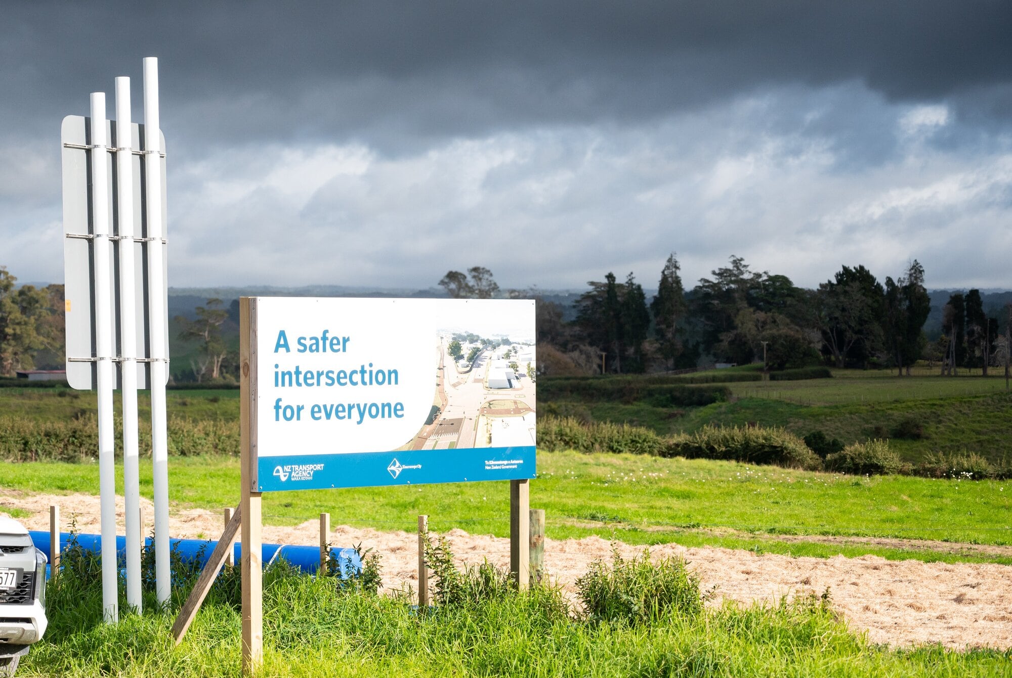 The works at Redwood Lane represent one of four key intersection upgrades along SH29 as part of the Tauriko Enabling Works project. Photo / Brydie Thompson