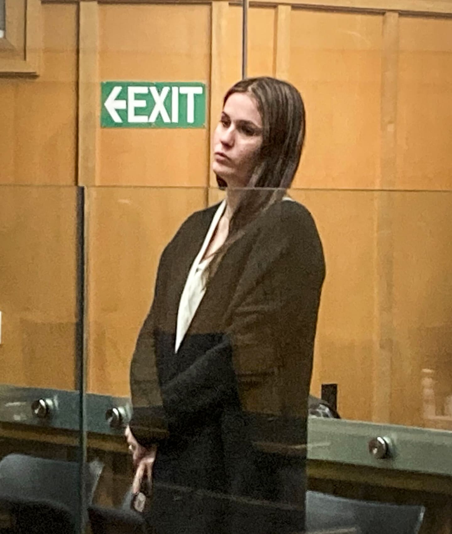 Jessica Mulford in the dock of the High Court at Hamilton. Photo / Belinda Feek