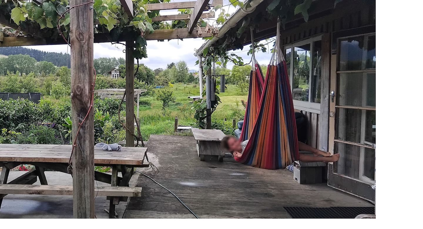 Steve Hart and his family have until lunchtime next Monday to vacate their home and remove their belongings to allow the Thames Coromandel District Council to remove the uncontended structures. Photo / Supplied