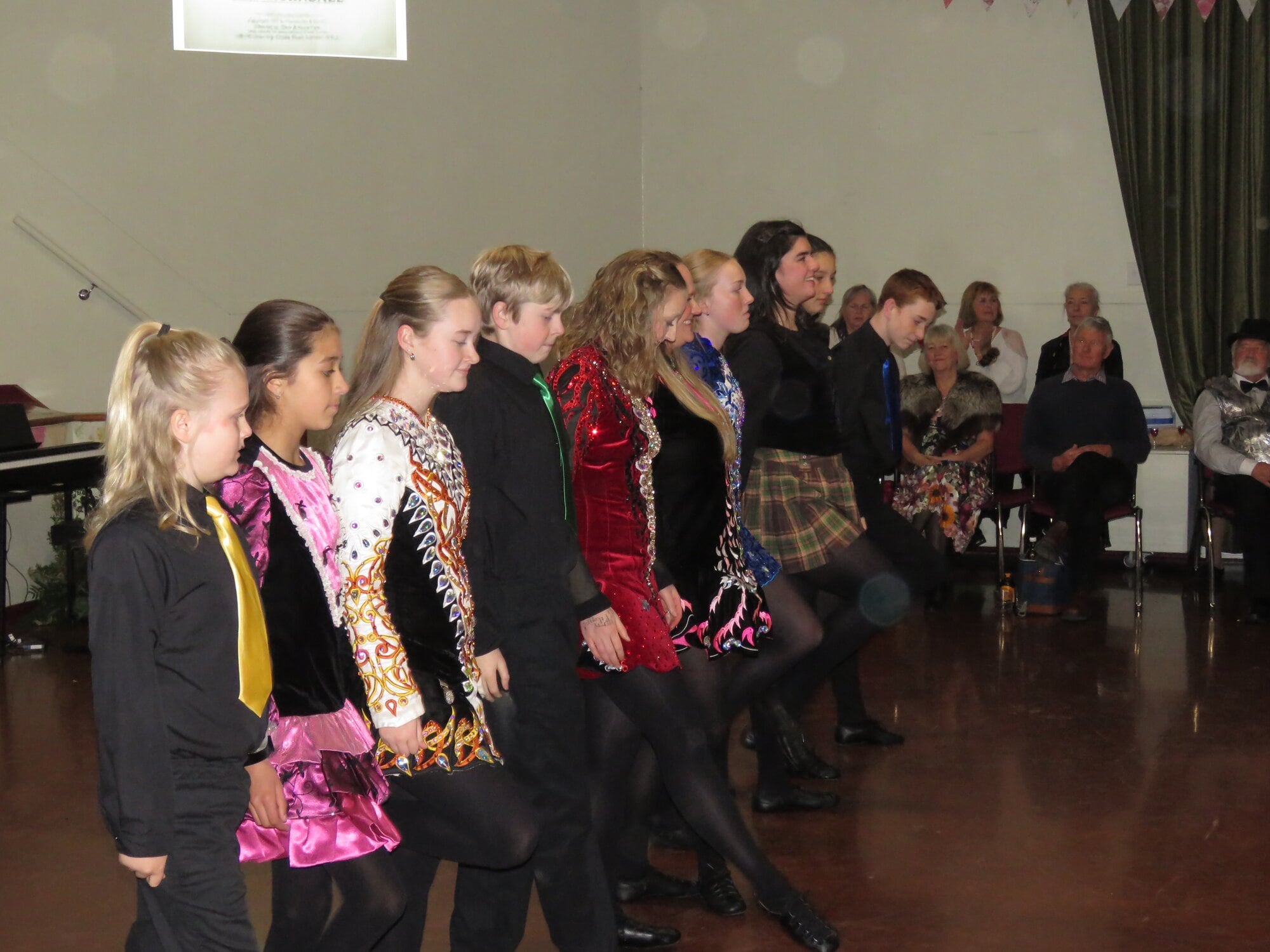  A group of dancers from Scoil Rince Ni Ghabhann – an Irish Dance school based in Tauranga – gave high energy performances. Photo / Merle Cave
