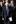 James Fawcett is seen leaving the funeral. Photo / AP