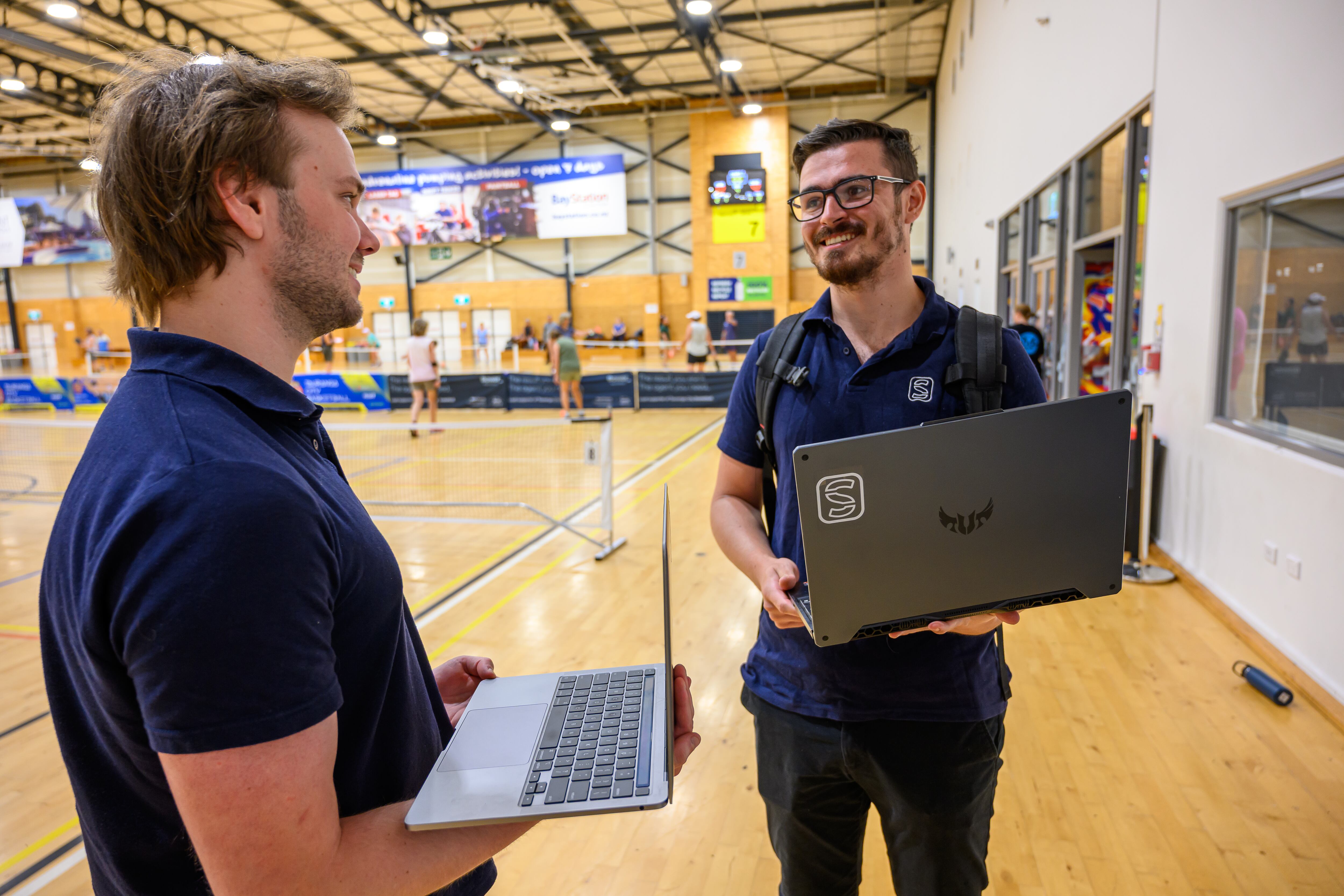 Co-founders of Scored &ndash; Cameron Temper and Kyle Fogarty-Anderson. Photo / David Hall