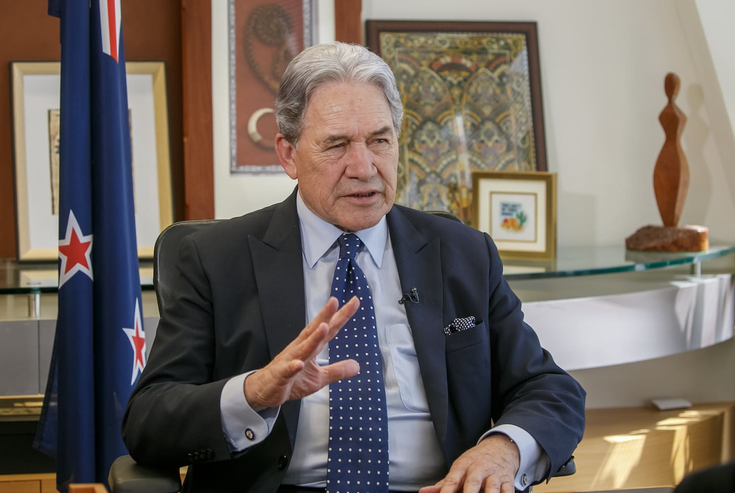 NZ First leader Winston Peters agreed on the 500-officer target during the coalition negotiations last year. Photo / Mark Mitchell