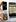 An Apple iPhone, top left, and iPod Touch, bottom left, with case covers by MusicSkins. Photo / AP