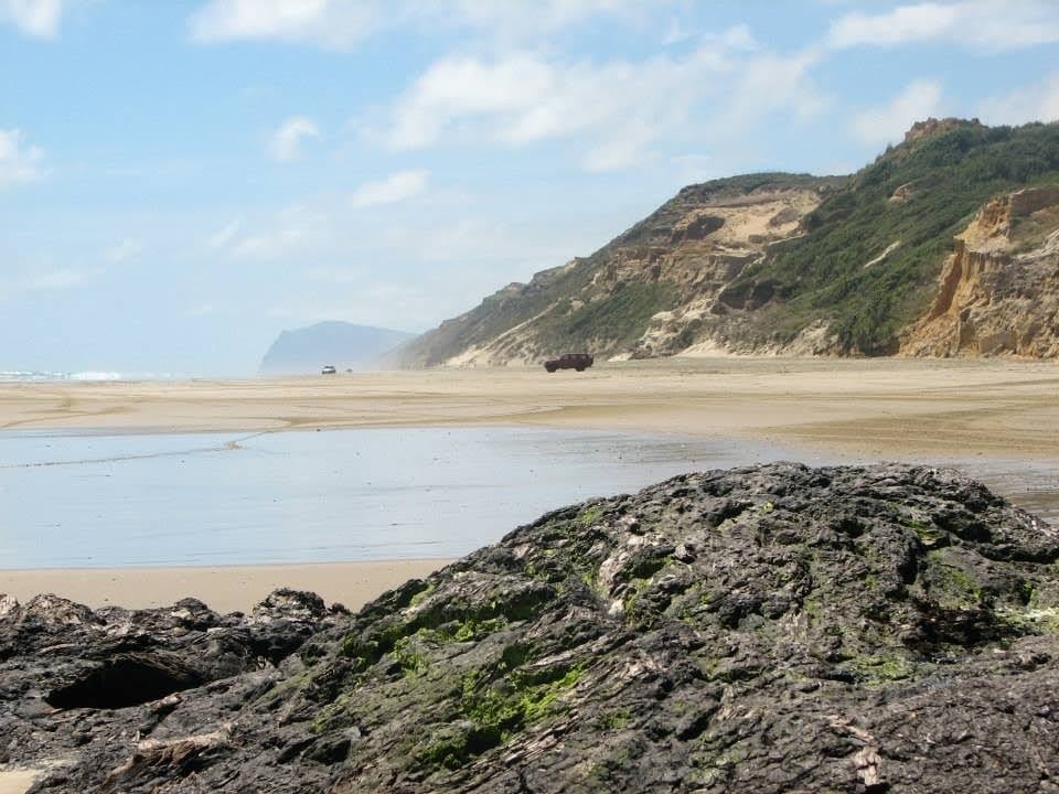 The men were found unresponsive in the water at Ripirō Beach, pictured.