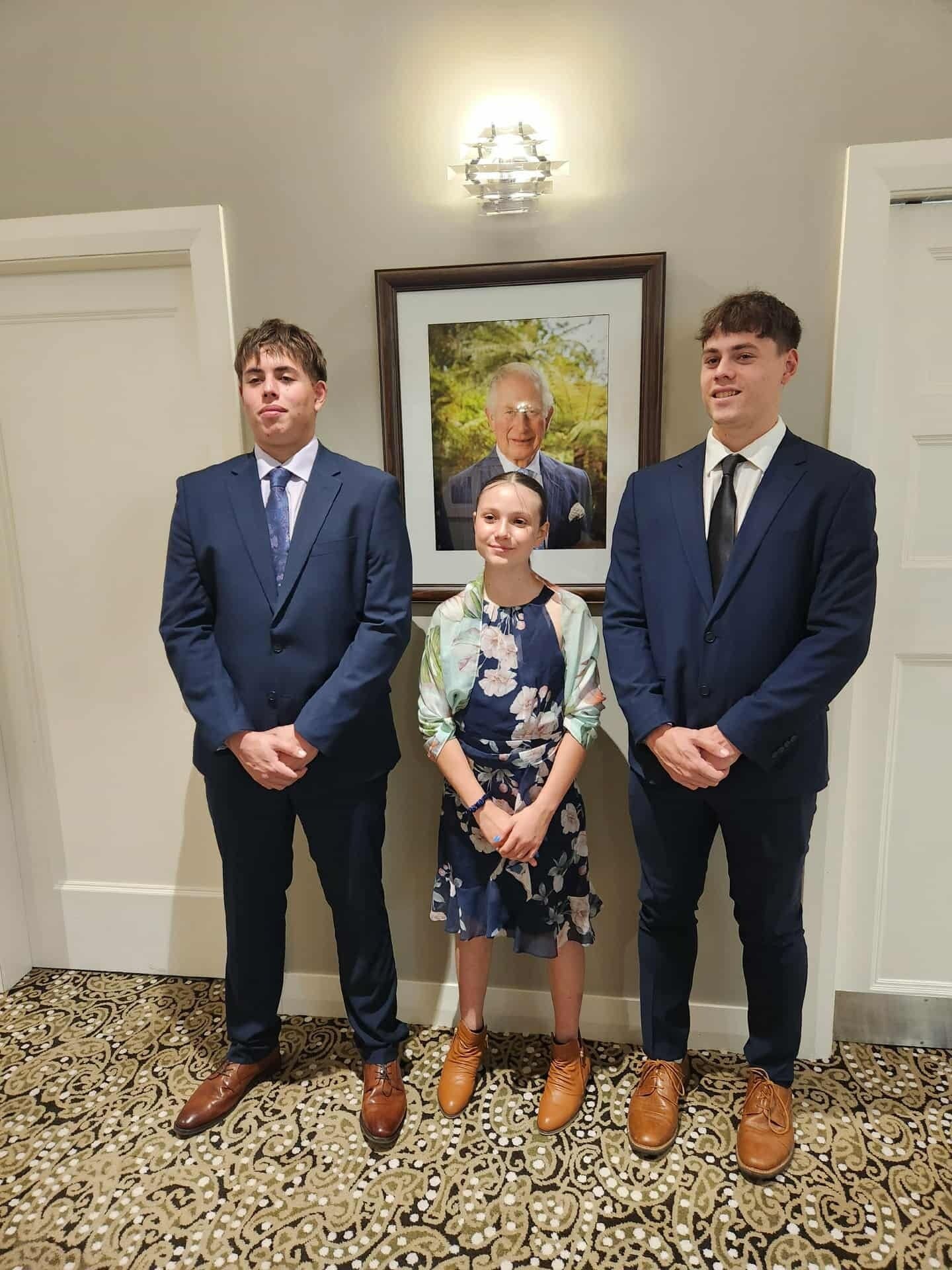 Jed Walker, 19, (right) died on September 27, 2025 of a suspected seizure in his Dunedin flat. He is pictured with sister Aria Walker, 11, and brother Leroy Walker, 17.