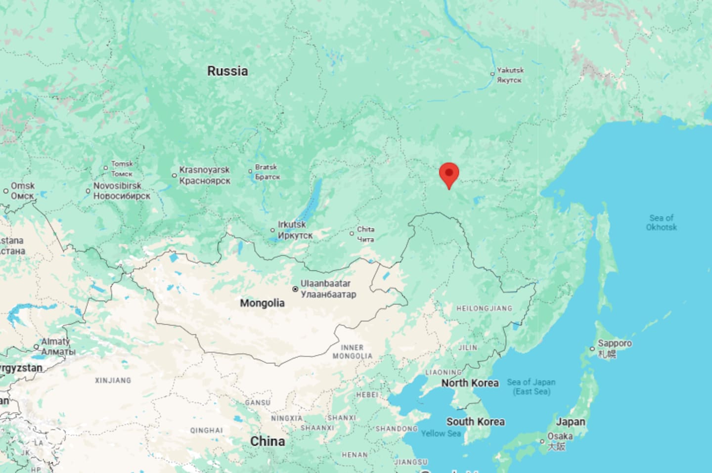 Borcovsky's last known whereabouts was Tynda in Russia.