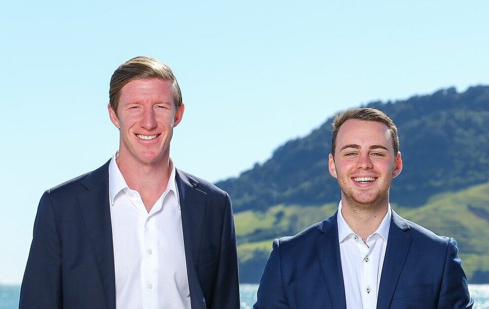 Tauranga MP Sam Uffindell and Bay of Plenty MP Tom Rutherford.