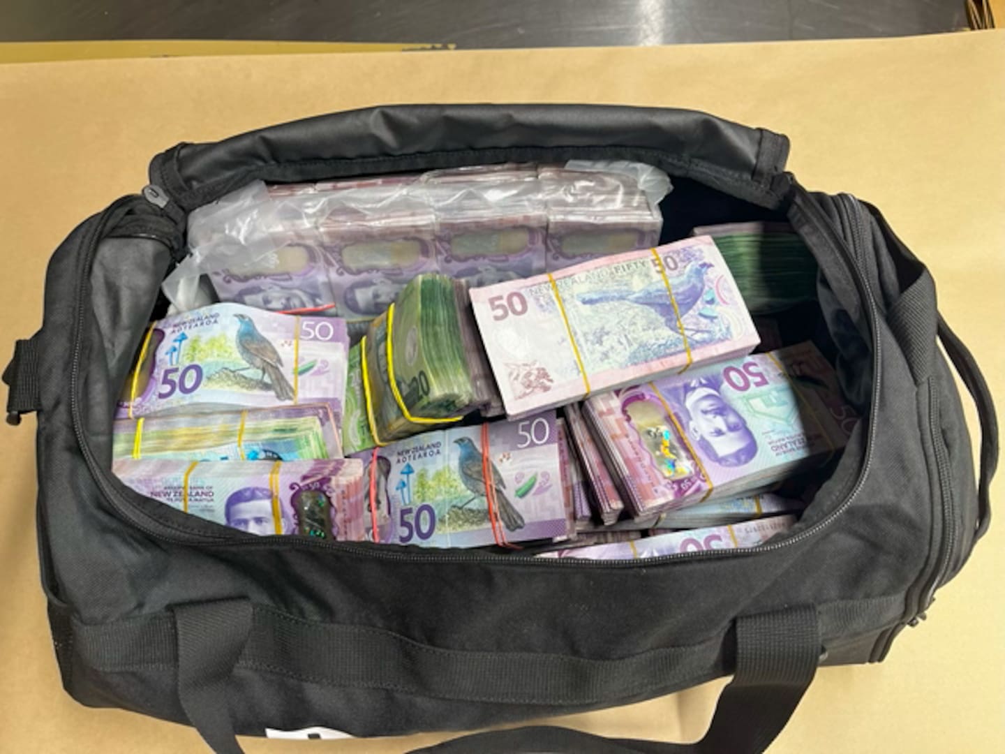 The operation resulted in police seizing $915,335 in cash. Photo / New Zealand Police