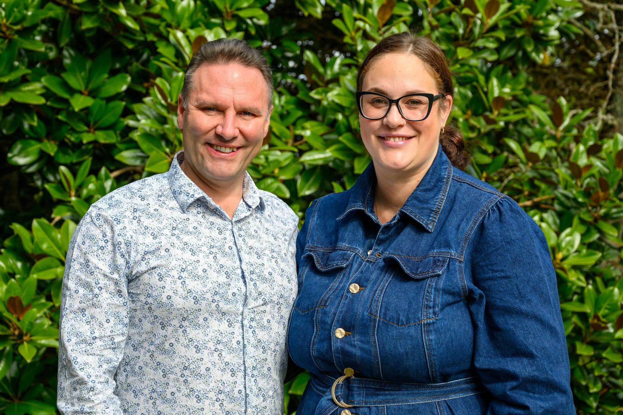 Western Bay of Plenty Mayor James Denyer and his partner Sarah-Jane Bourne. Photo / David Hall