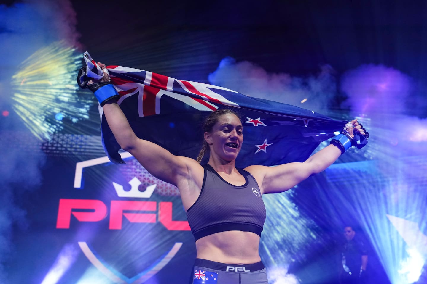 Michelle Montague is one of just two Kiwi fighters currently signed with PFL. Photo / Getty Images