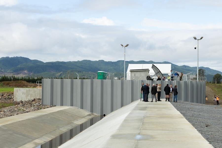 View of the Spillway at Hydro Rd, Edgecumbe. Photo / BOPRC
