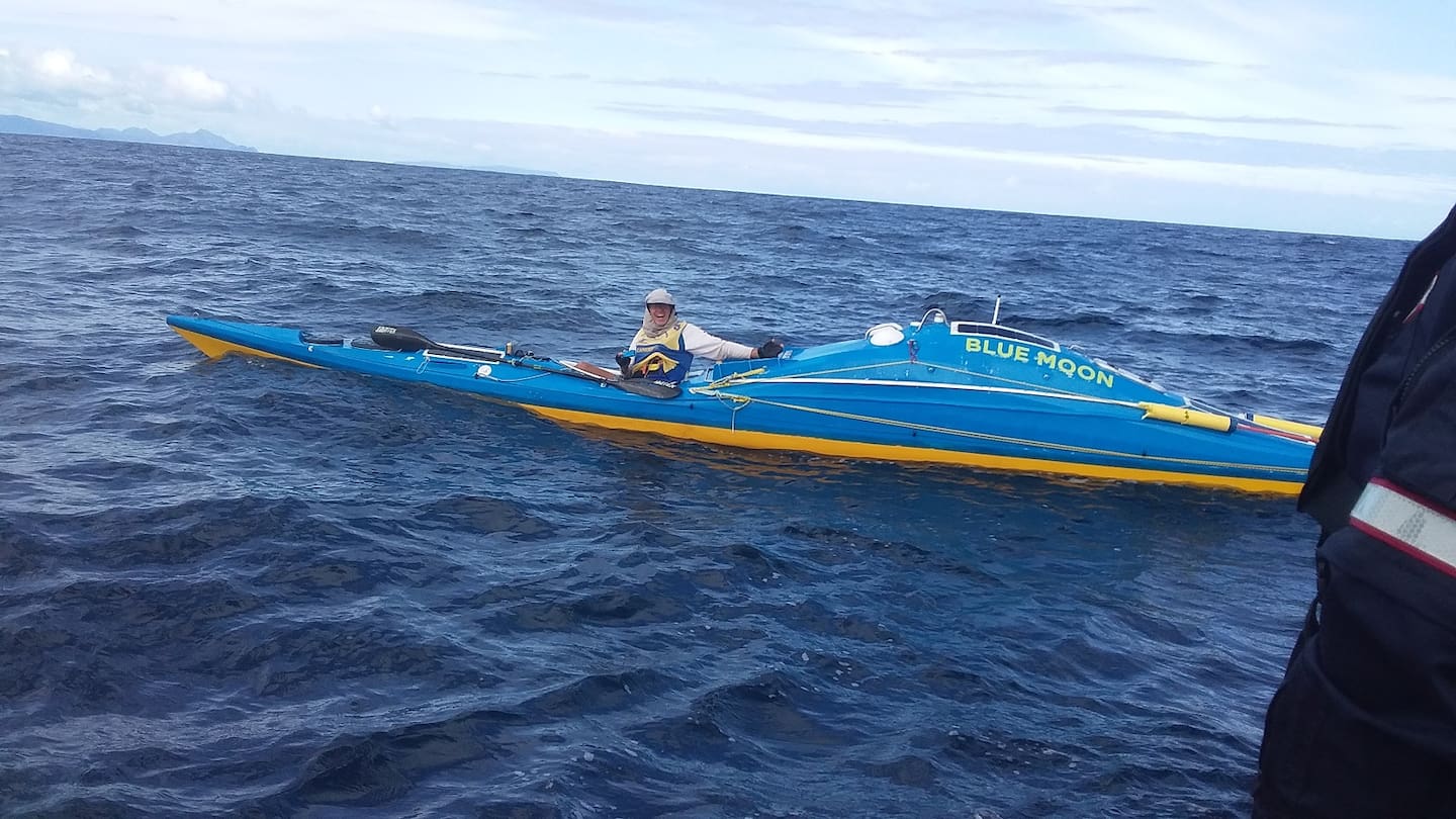 Richard, pictured about 23 kilometres off Riverton on February 17. Photo / A. Dawson