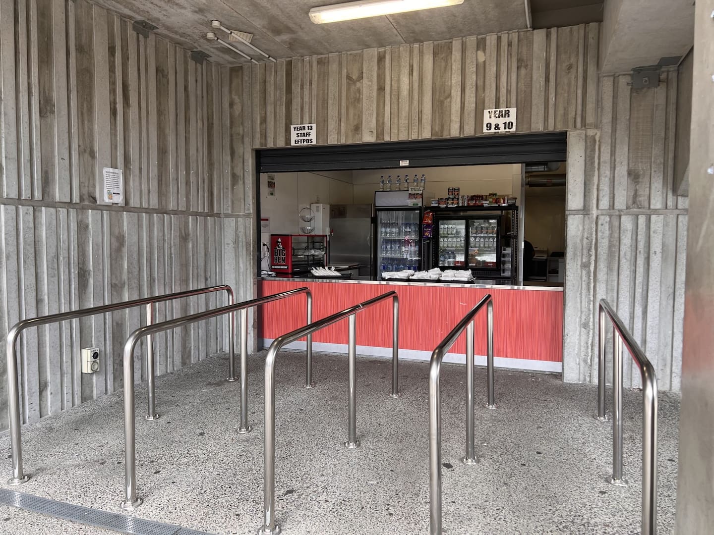 Students usually pick up their free school lunches from the tuck shop, but an email was sent advising they will need to bring their own lunch in case teething problems affect deliveries again next week. Photo / LDR / Mary Afemata