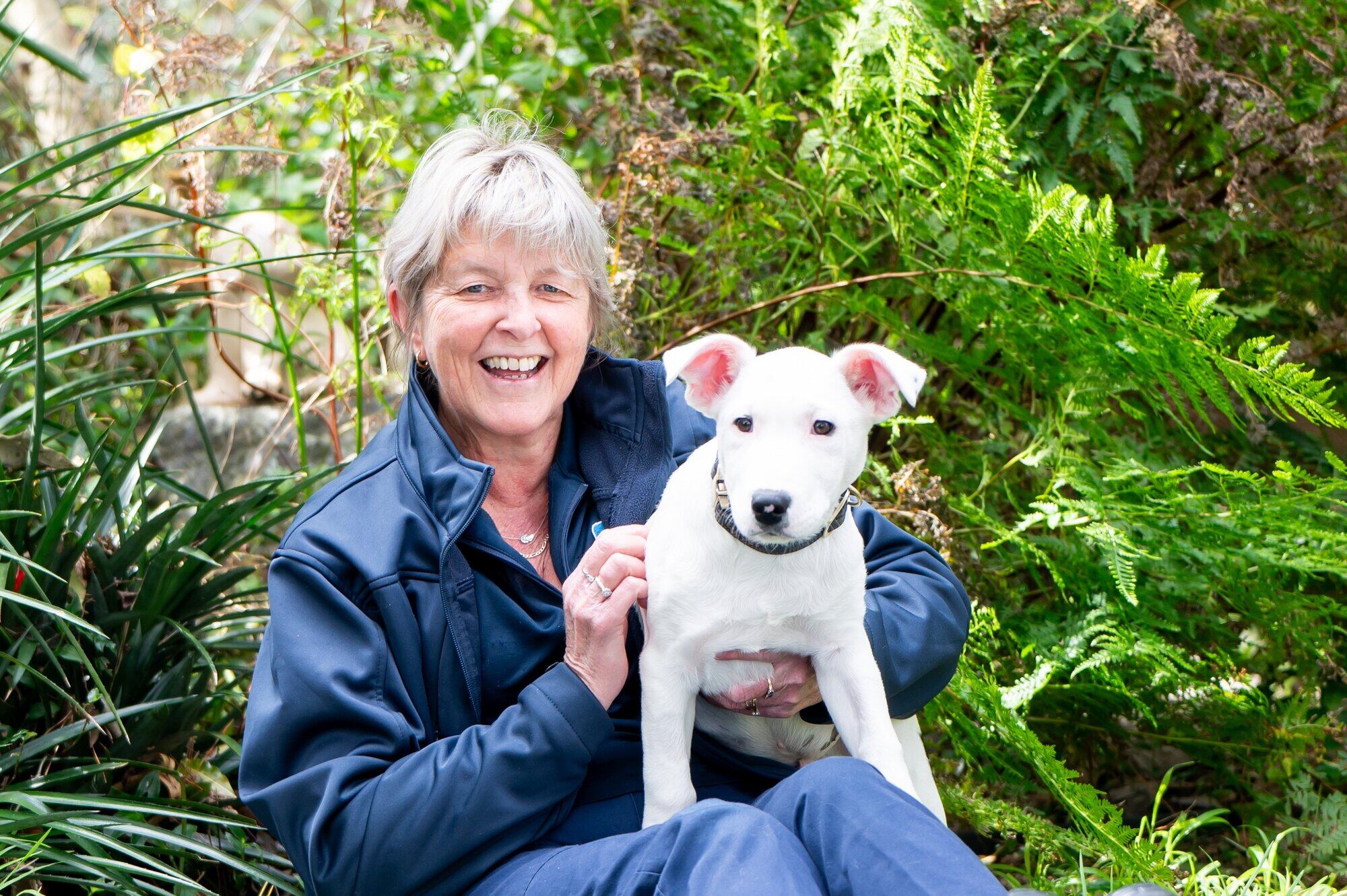  Tauranga SPCA manager Andrea Crompton with puppy Moon. Photo / Brydie Thompson