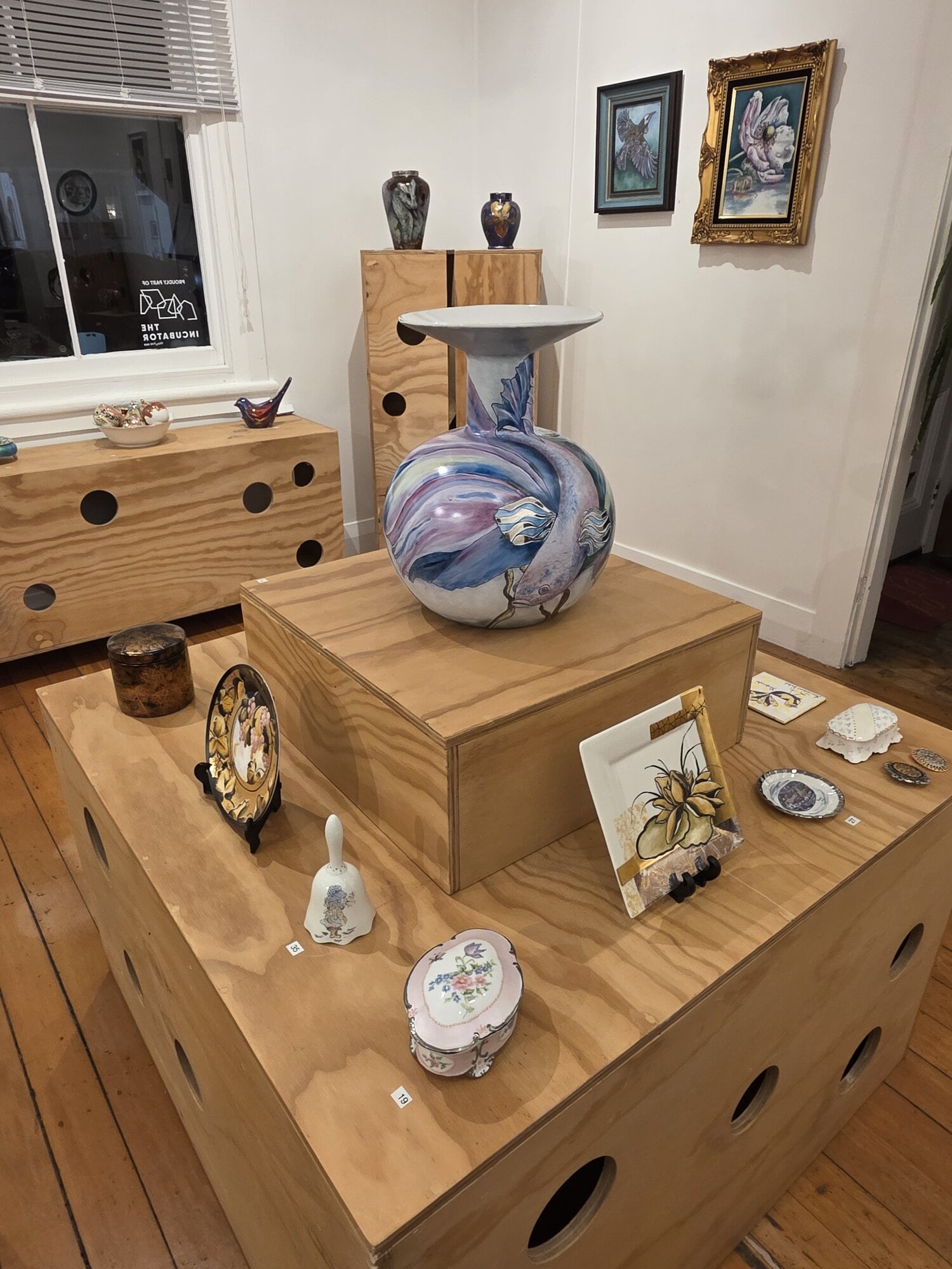 The Pothouse Gallery, at Tauranga Historic Village, has a porcelain exhibition until October 18. Photo / Supplied.