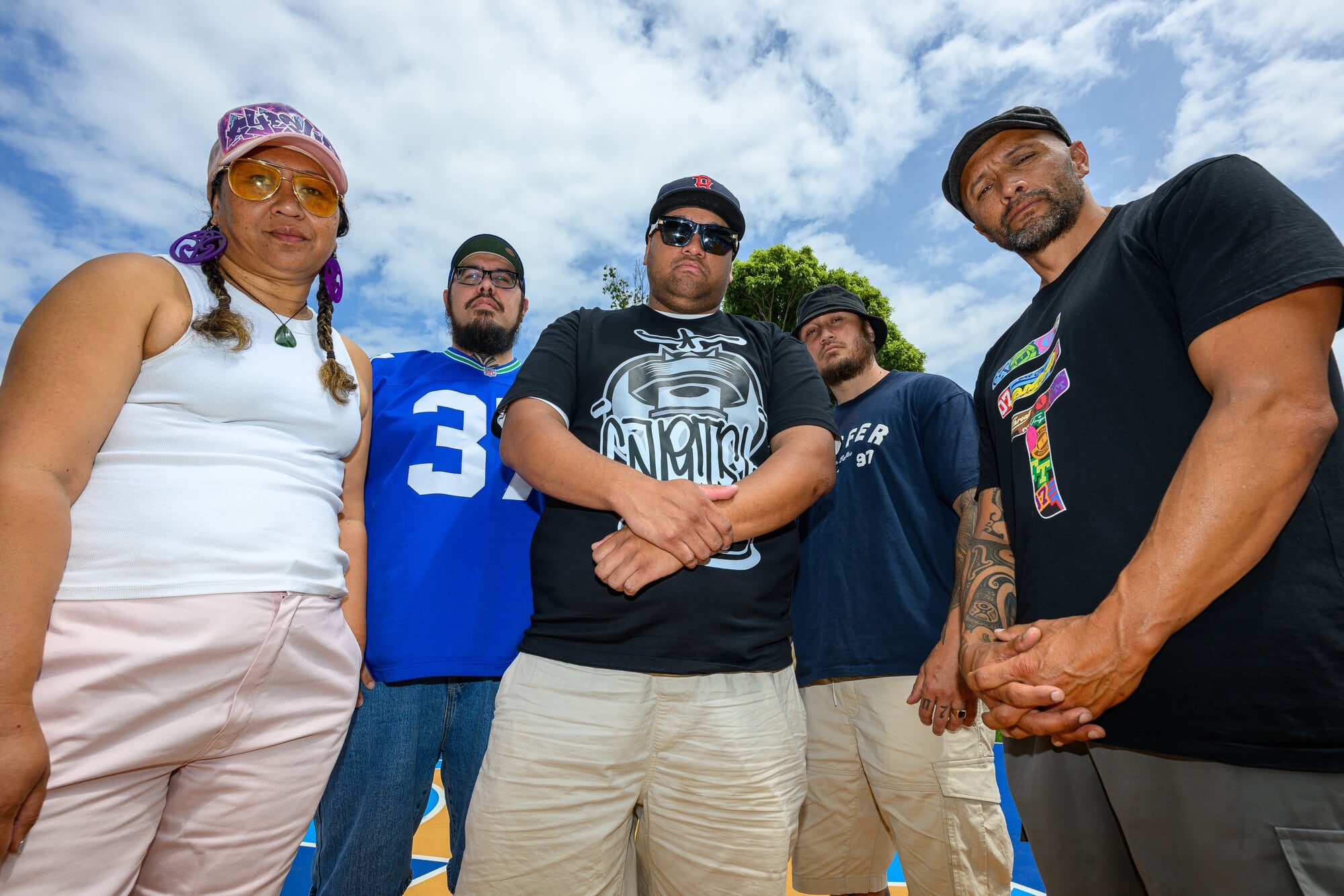  Whakamoeariki programme facilitators Ayesha Kee, Nick Connal, Grayson Walker, Chris Watene and Leigh Hawera. Photo / David Hall