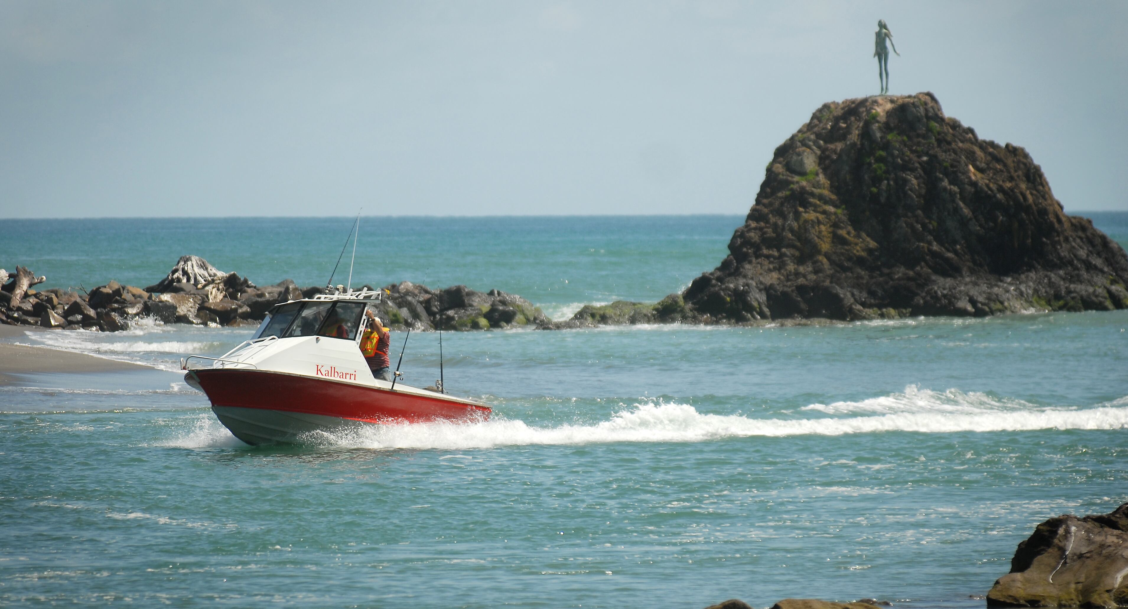 Caution is being urged on Eastern Bay bars, including the Whakatane bar.   Photo / File 