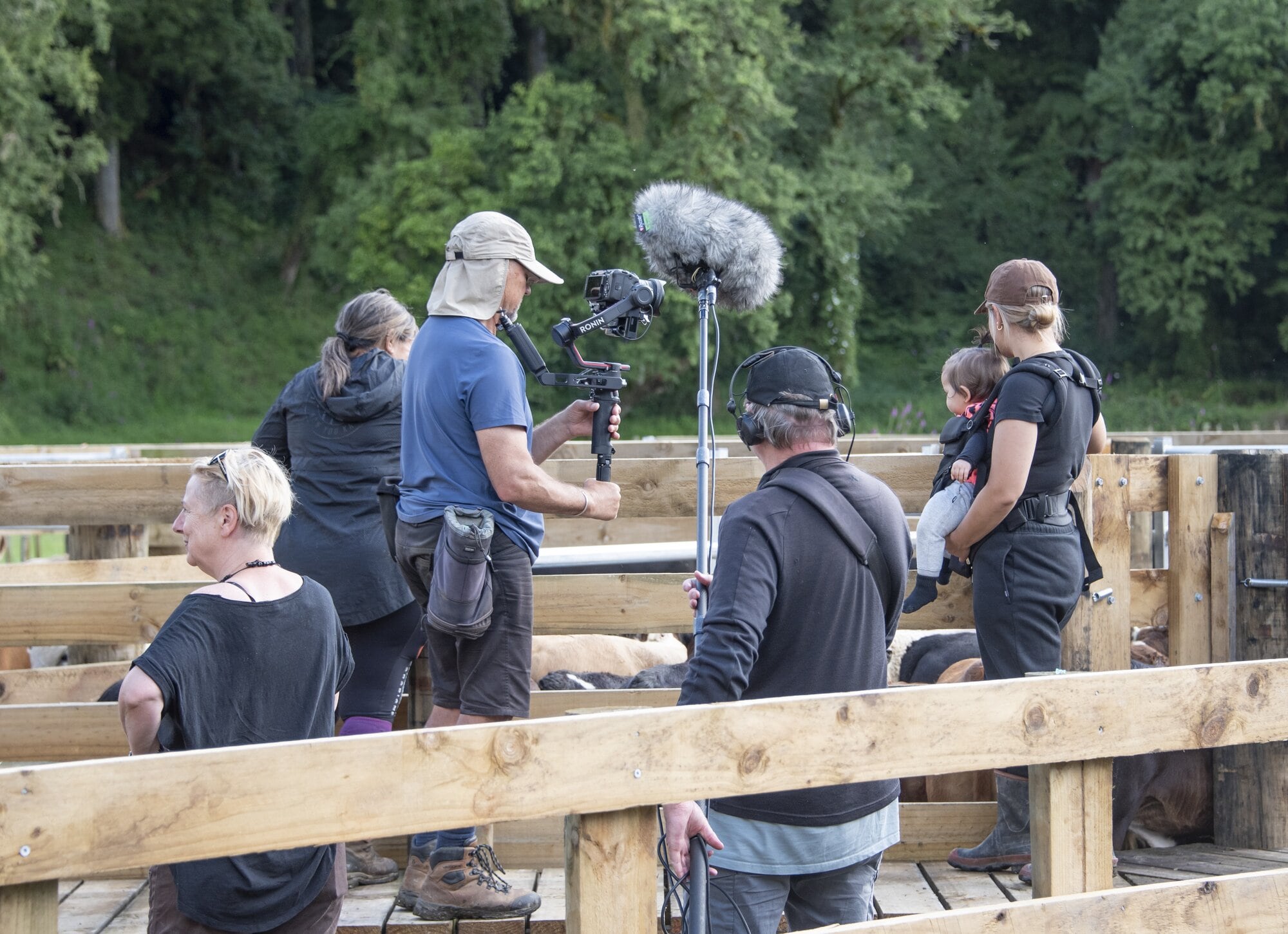  The Duncan family at Makahiwi Arabians in the heart of the filming action. Photo / Catherine Fry