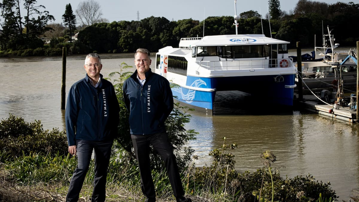 Watch: Auckland’s first electric ferry is on the water – but chargers way behind schedule Watch: Auckland’s first electric ferry is on the water – but chargers way behind schedule