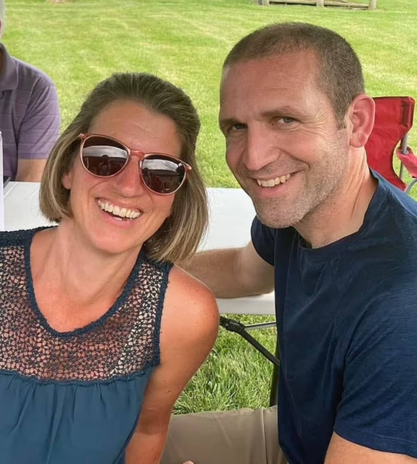 Authorities learned in October that Ryan Borgwardt had crossed the US border into Canada a few days after his disappearance leaving behind his wife, pictured, and children. Photo / Supplied