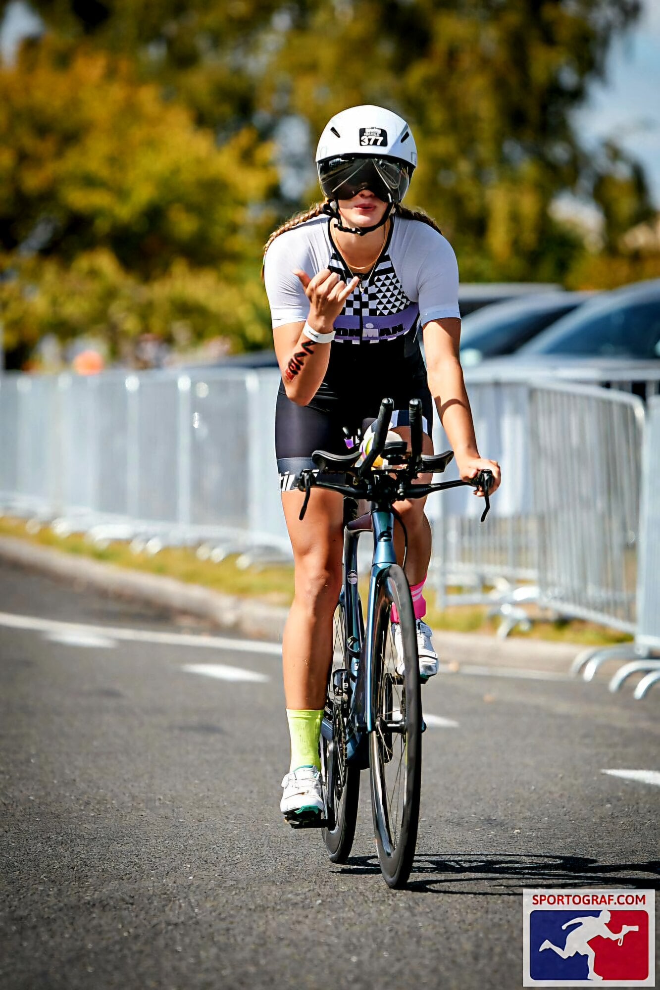  Pāpāmoa's Nicole Storm competing in the full Ironman in Taupō. Photo / supplied