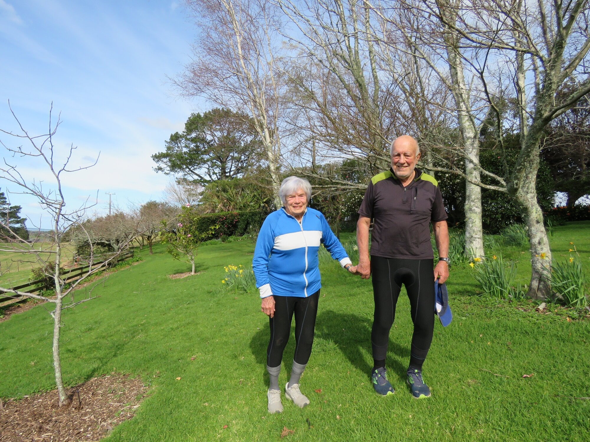  Maryanne and Rod Calver in their Lindemann Rd garden. Photo / Merle Cave