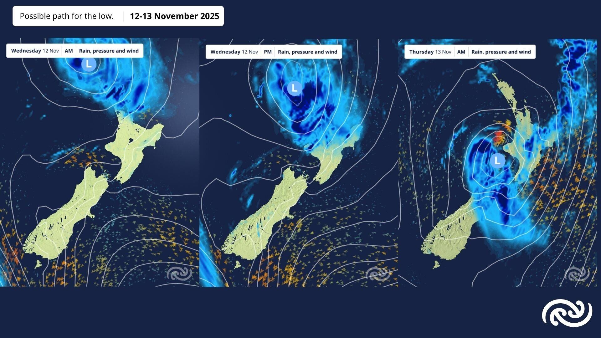 Wet weather is expected on Wednesday and Thursday with warnings and watches likely to be issued.