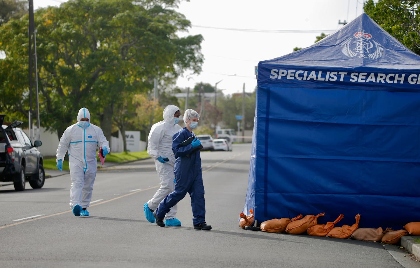A manhunt is under way. Photo / Alex Burton