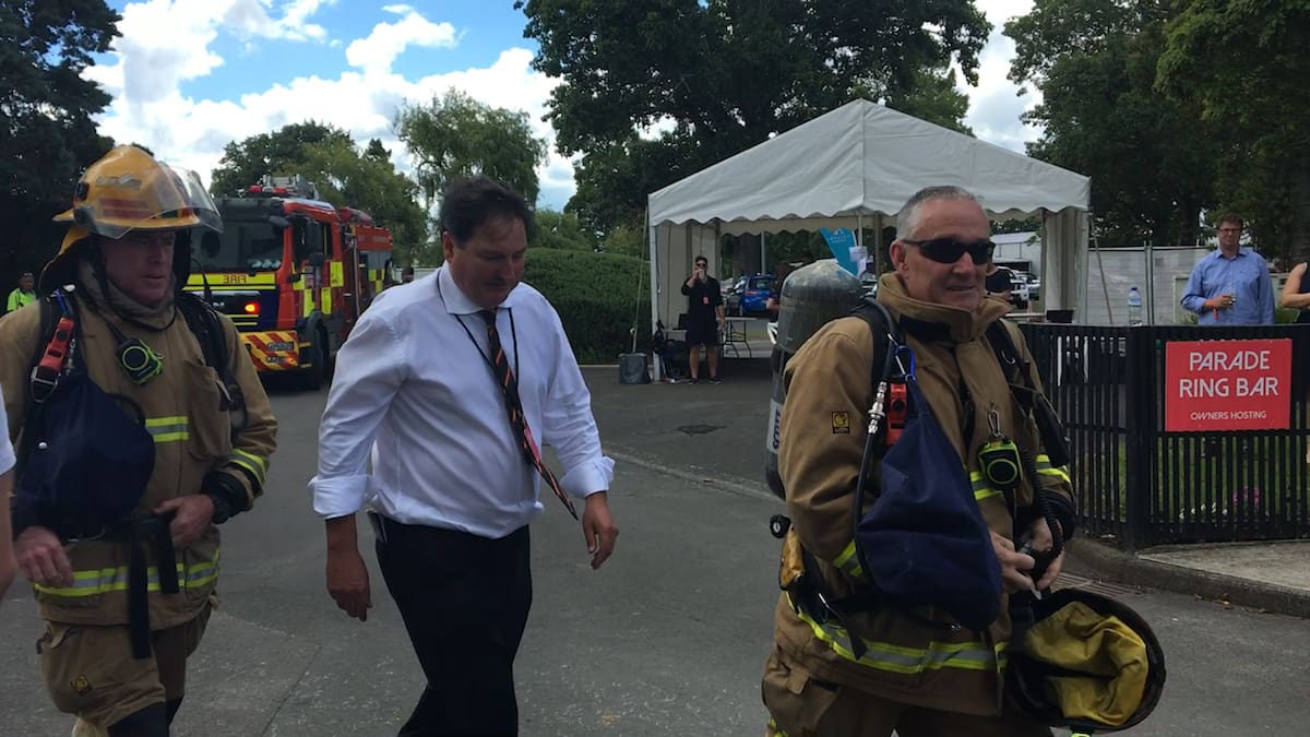 Fire service respond to fire at Te Rapa Racecourse - NZ Herald