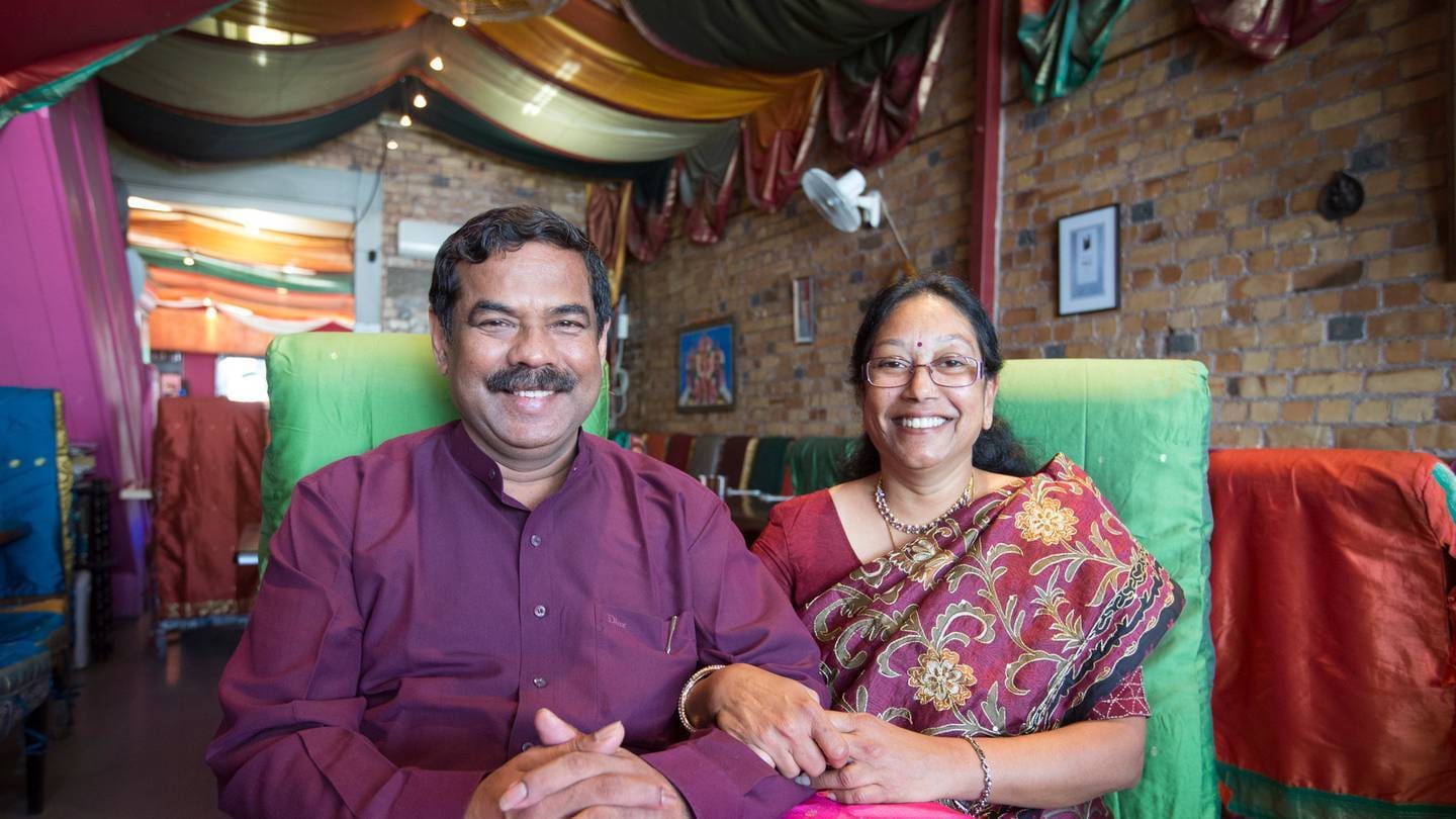 Swamy Akuthota and his wife Padmaja, along with son Sammy, will again be offering free meals on Christmas Day at their Great North Rd Satya restaurant.