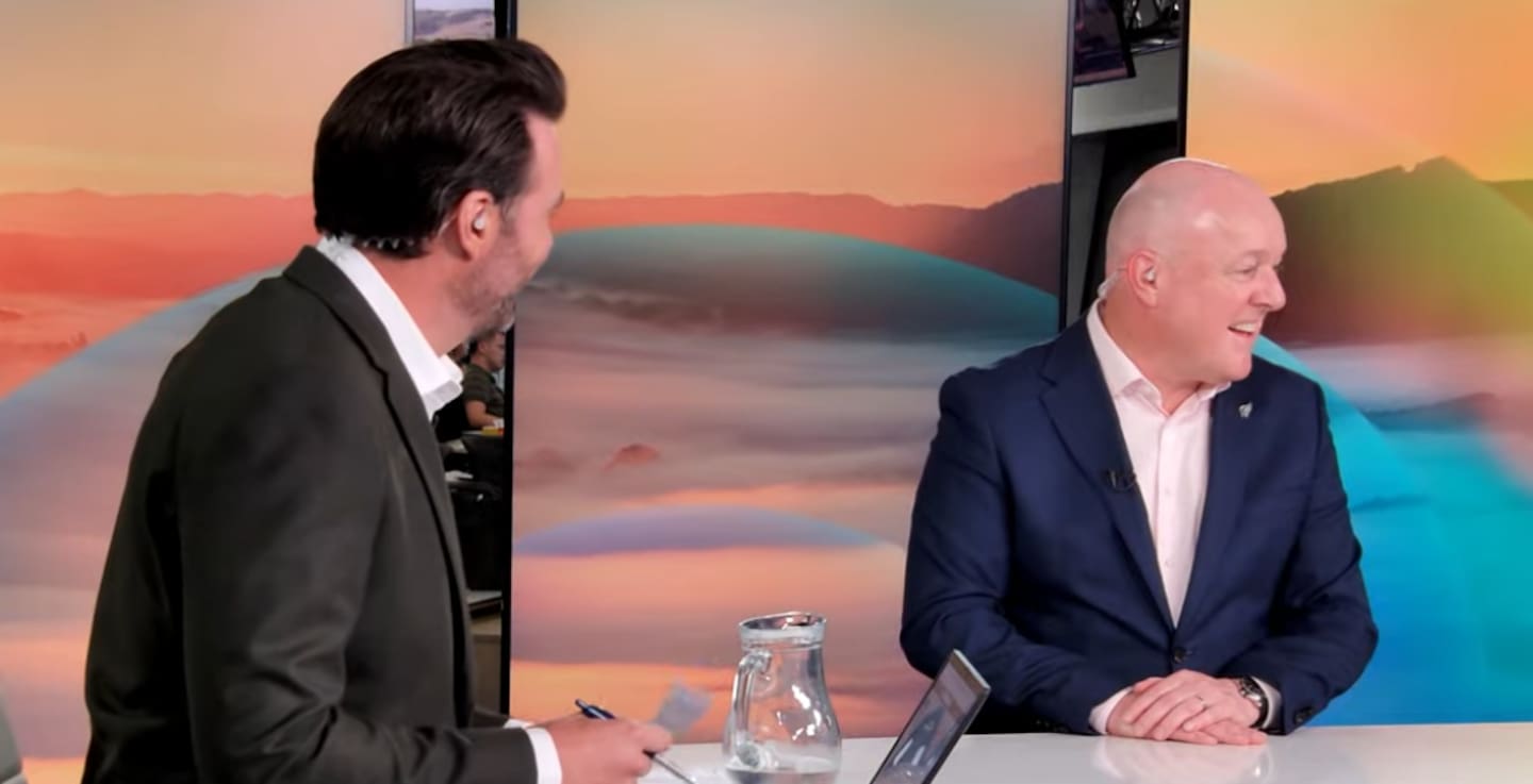 Prime Minister Christopher Luxon laughed after watching the video, apparently for the first time.