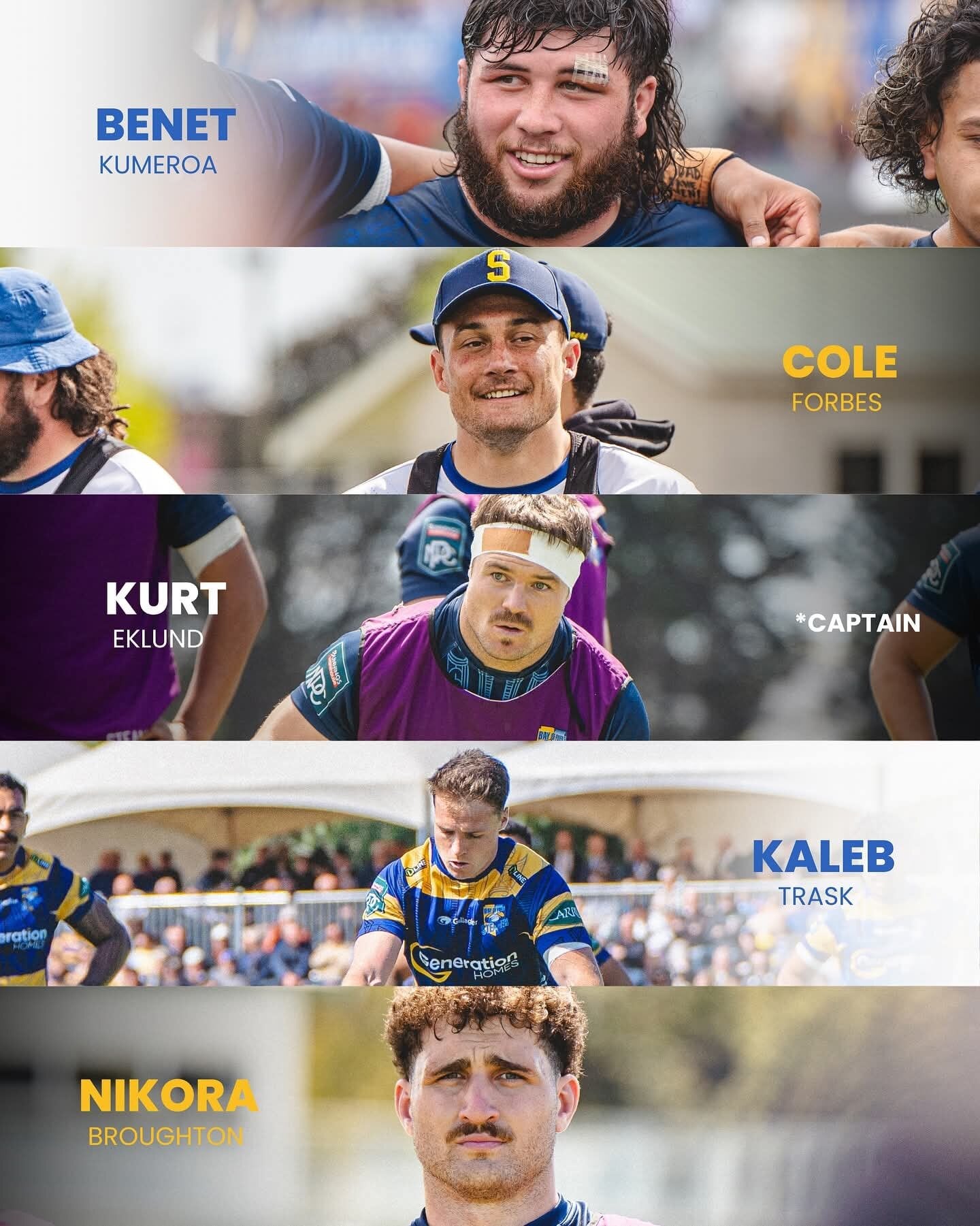  The five Bay of Plenty Steamer players selected for the 2025 Māori All Blacks. Image / Supplied.